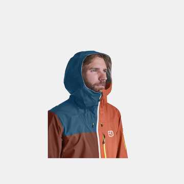 Ortovox 3L Ortler Jacket Mens - Clay Orange