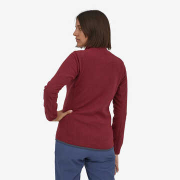 Patagonia Womens R1® Air Zip-Neck - Sequoia Red