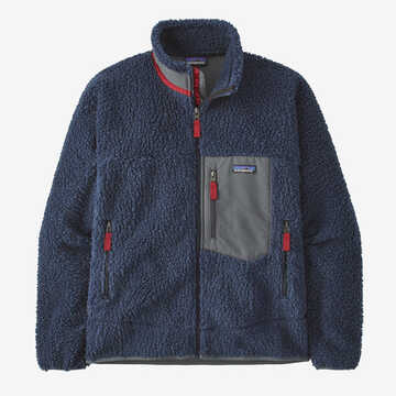 Patagonia Mens Classic Retro-X® Fleece Jacket - New Navy w/Wax Red