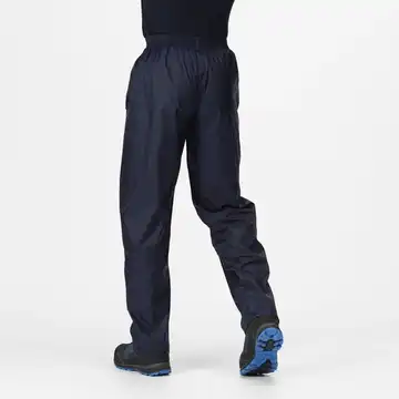 Regatta Mens Pack-It Waterproof Overtrousers | Navy